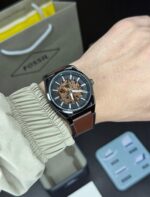 FOSSIL BROWN LEATHER AUTOMATIC