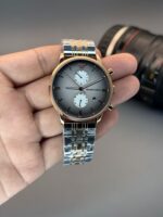 Emporio Armani AR1721 Gianni Two Tone Grey Dial Men’s Watch - Image 2