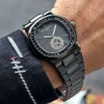 Patek Philippe Geneve Full Black With Studed Diamond - Image 2