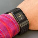 Rado black square ceramic