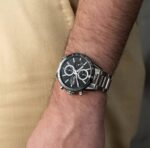 Tag Heuer Calibre 16 Silver Black Dial Japanese Quartz Chronograph’s Mens Watch - Image 6
