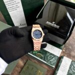 Audemars Piguet Royal Oak Offshore Rosegold Blue Dial Automatic Back Open Premium Men’s Watch - Image 8