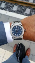 Audemars Piguet Royal Oak Offshore Stainless Steel Automatic Blue Dial Men’s Watch - Image 6