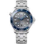 Omega Seamster Co-Axial Japanese Automatic Grey Dial Stainless Steel Mens Watch - Image 4