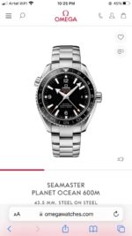 Omega Seamaster Planet Ocean GMT Automatic Stainless Steel Mens Watch - Image 6